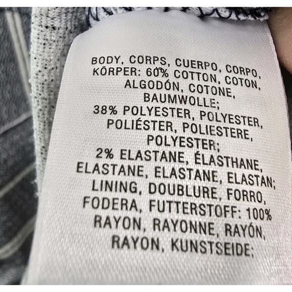 Anthropologie Dress Womens Medium Blue White Striped Mini Maeve V Neck Stretch - Picture 10 of 12